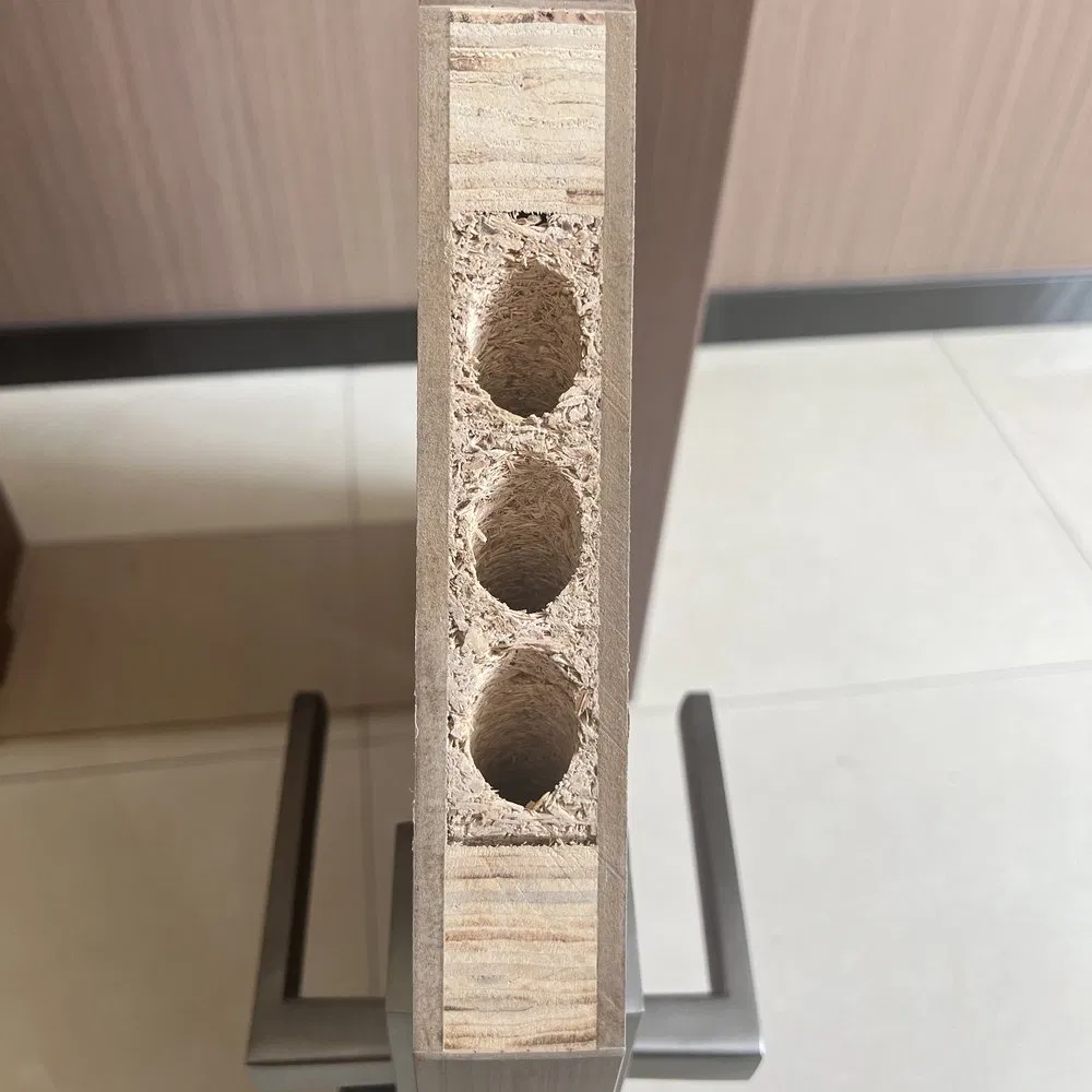 Excellent Smoke and Smoke Barrier Fire-Rated Anti-Theft Wooden Door for Business