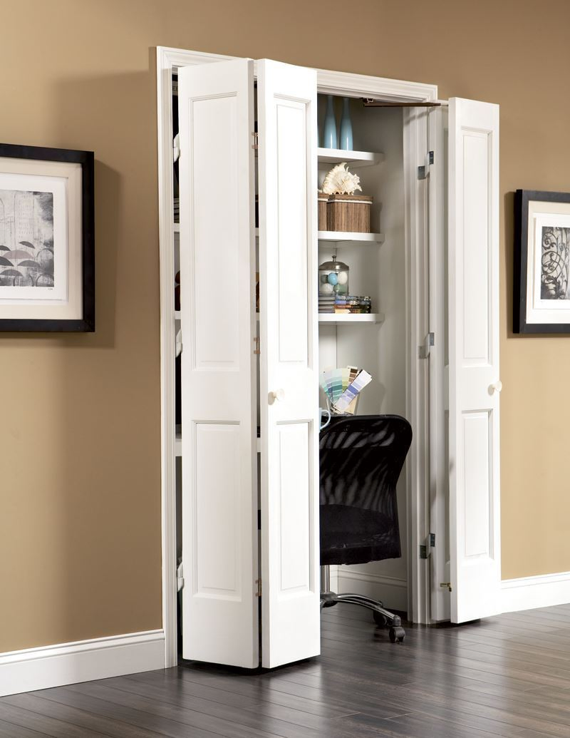 Modern Design Vented Closet Bifold Interior Wooden Closet Bi-Fold Door