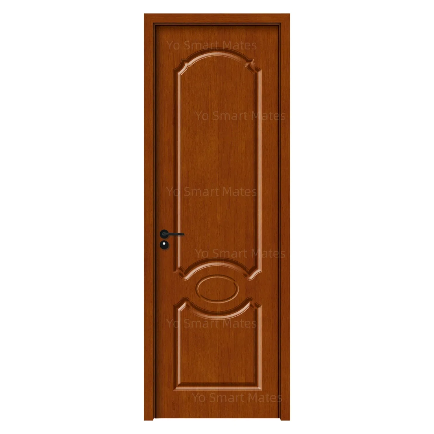 Factory Direct Custom Dark Brown Solid Wood Painted Door - Vintage European Style Carved Panel for Home Use Wooden Door