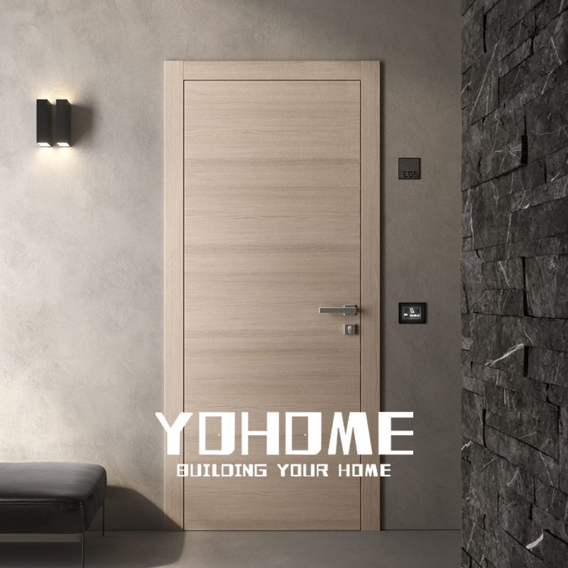 American Hotel Fireproof Wooden Door UL Acoustic Soundproof Internal Bedroom Interior Apartment Doors