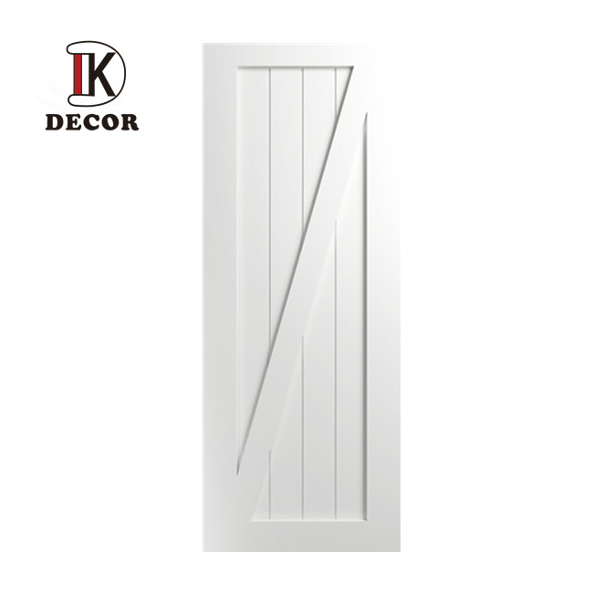 White Primed Internal Premium Pine Wood Sliding Solid Barn Door for House