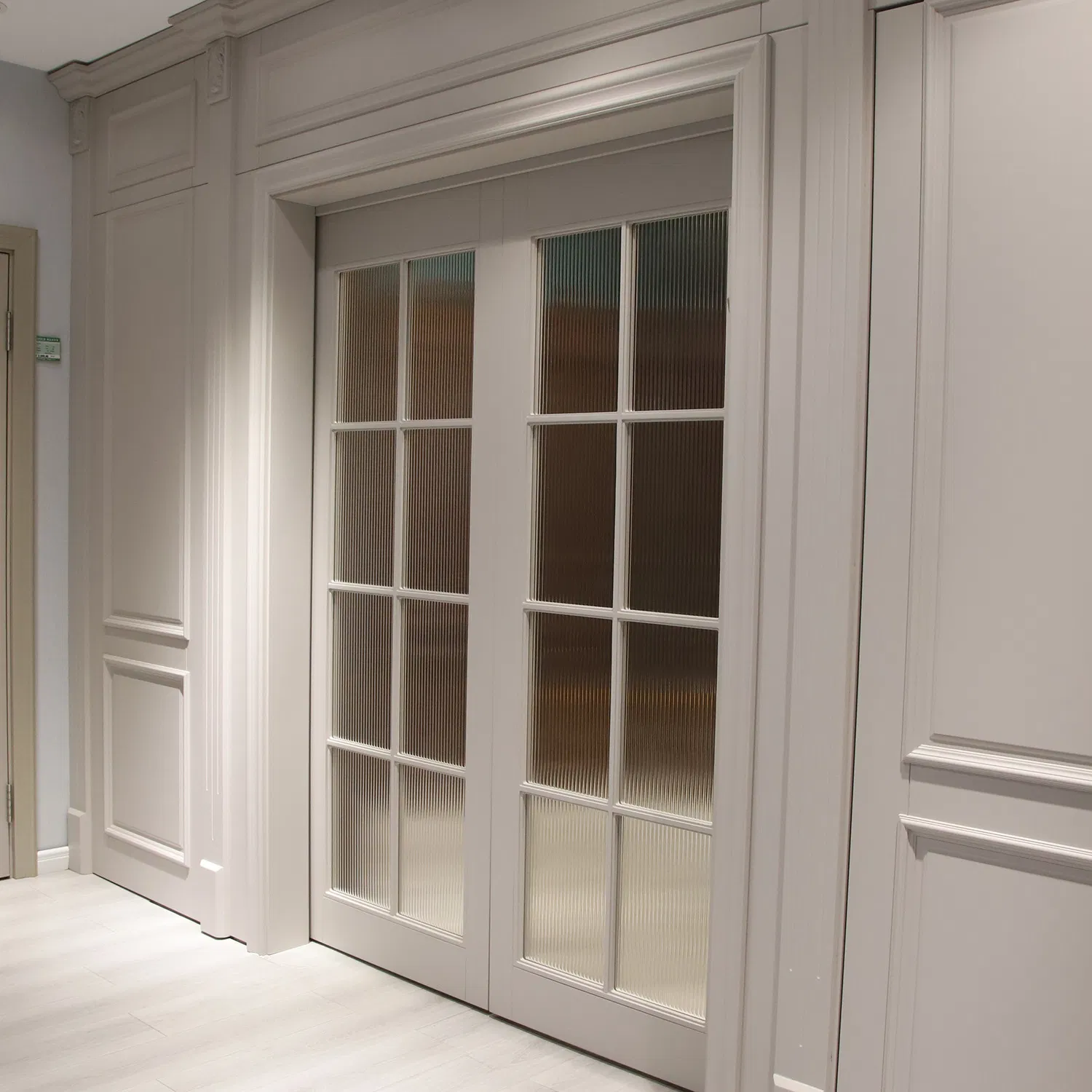 Modern Simple Style Designs Main Entrance Door Indoor Interior Room Wood MDF White Primed Doors