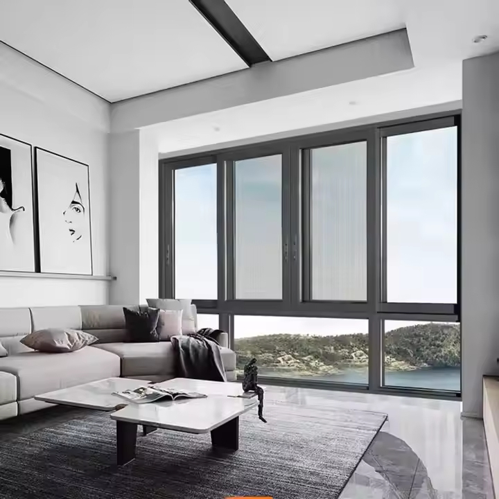 Aluminum Wood Composite Door Frame Accordion Folding Glass Small Wooden Interior Folding Bifold Closet Doors