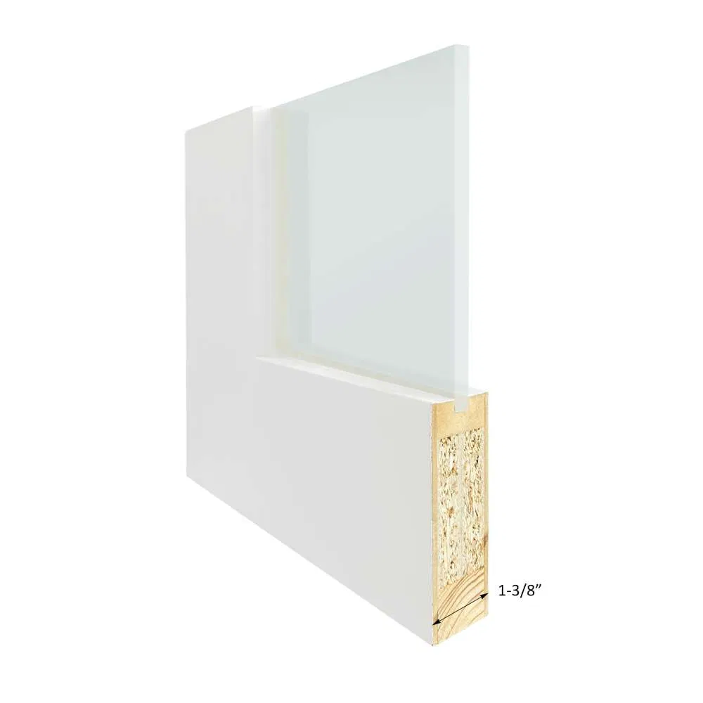 Frosted Glass Finished Surface Internal Wooden Closet Bifold Doors with Hardware Kit