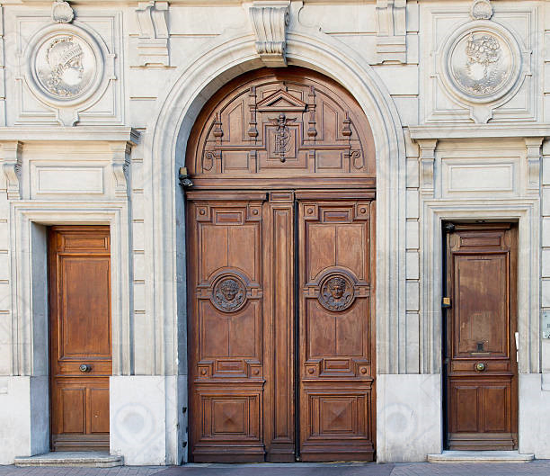 Exterior Interior Fireproof Melamine Surface Fire Prevention Emergency Safety Security Fire-Rated Wooden Solid Timber Doors