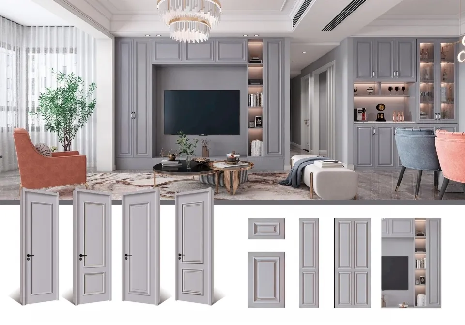 Solid Wood Painted Door 5