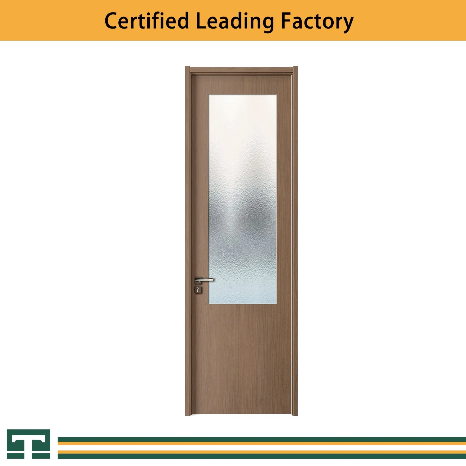 China Hotel Door Melamine Composite Wood Grain Indoor Fiber PVC Doors Simple Flat Door Interior Wooden Swing Solid Door