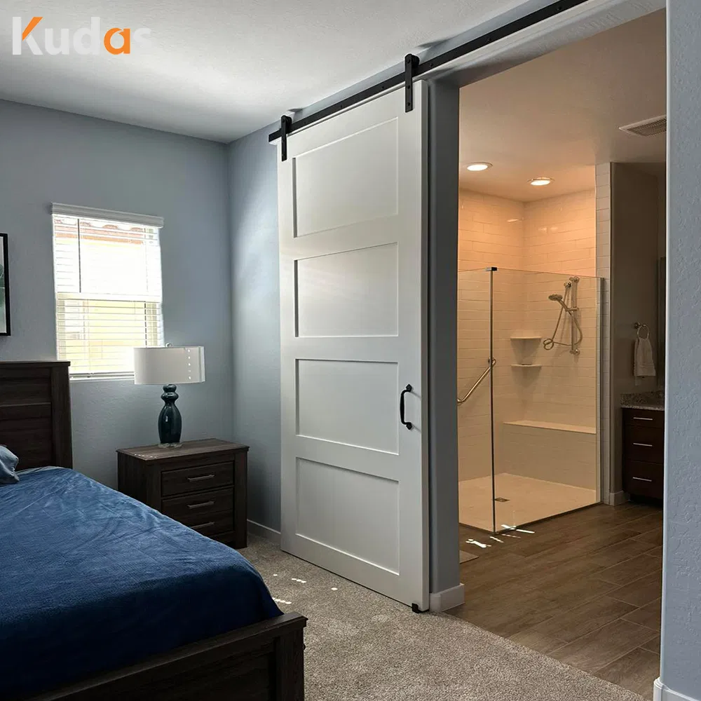 House Interior Hardware Wooden Sliding Shaker Barn Door with Hardware