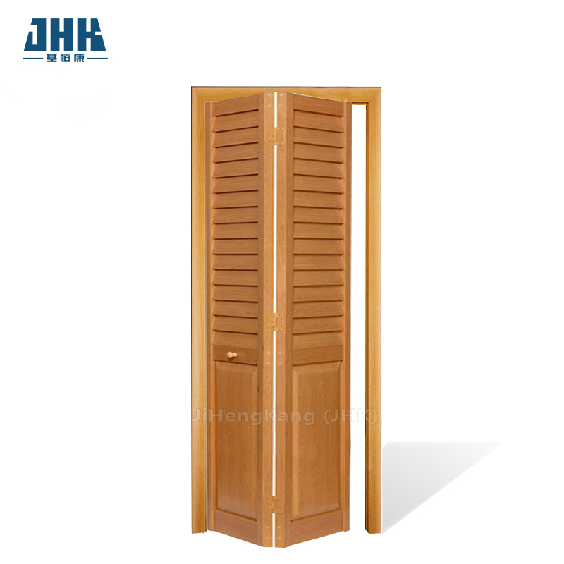 Jhk High Quality Modern Closet Exotic Wood Bifold Door