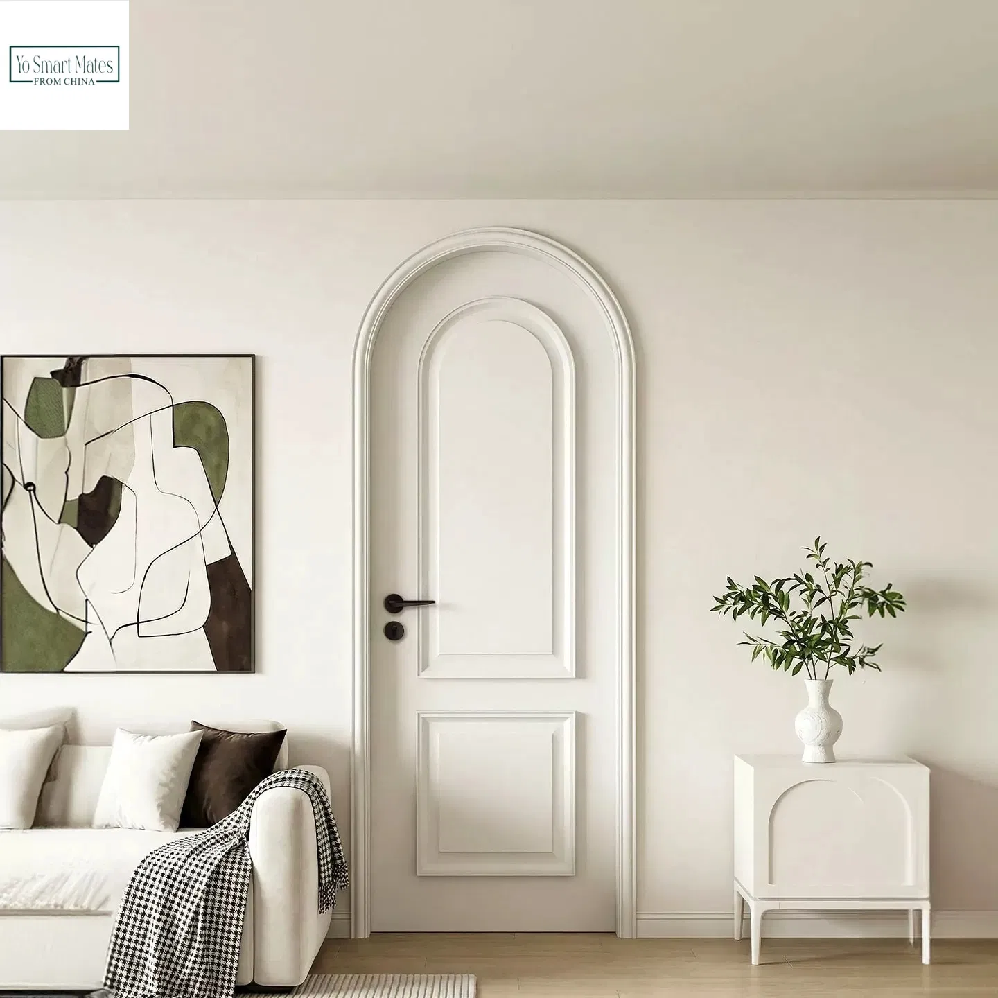 Made to Order Dark Coffee Retro Carved Integrated Wall Panel Interior Door Luxury Texture Door Ideal for Historic Hotel and High End Club