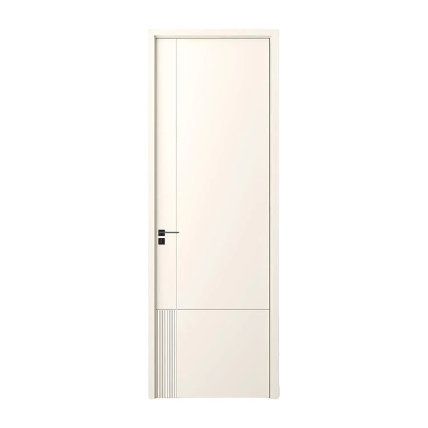 Composite Wooden Interior Door Customized PVC/Wood Door for Home Villa Residential Grain