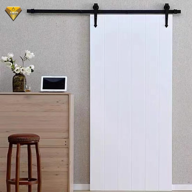 Premium Solid Wood Sliding Barn Door with Aluminum Hardware