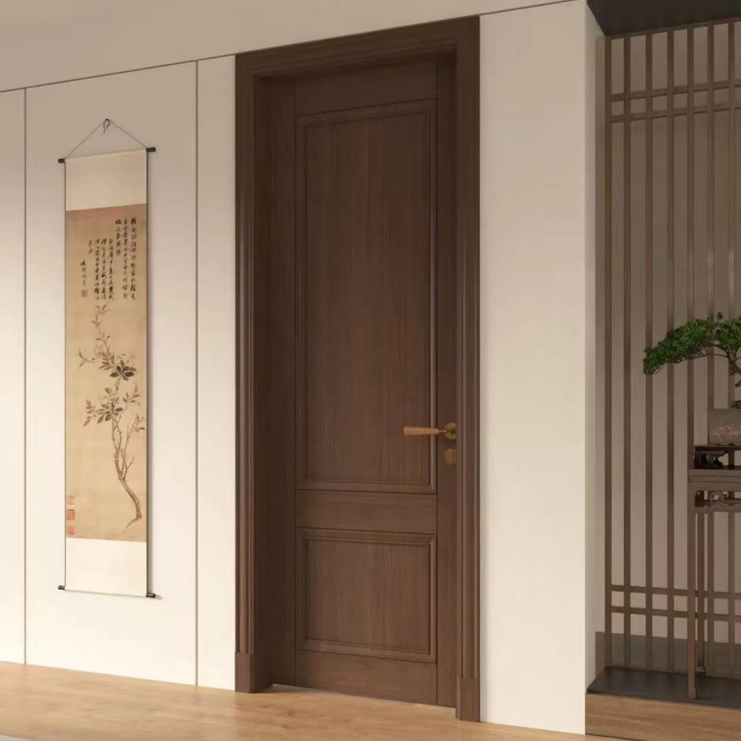 Painted Home Apartment Solid Wood Wooden Composite Carved Gateenvironmental Protection Gatesilent Bedroom Set Easy - to - Maintain Study Door