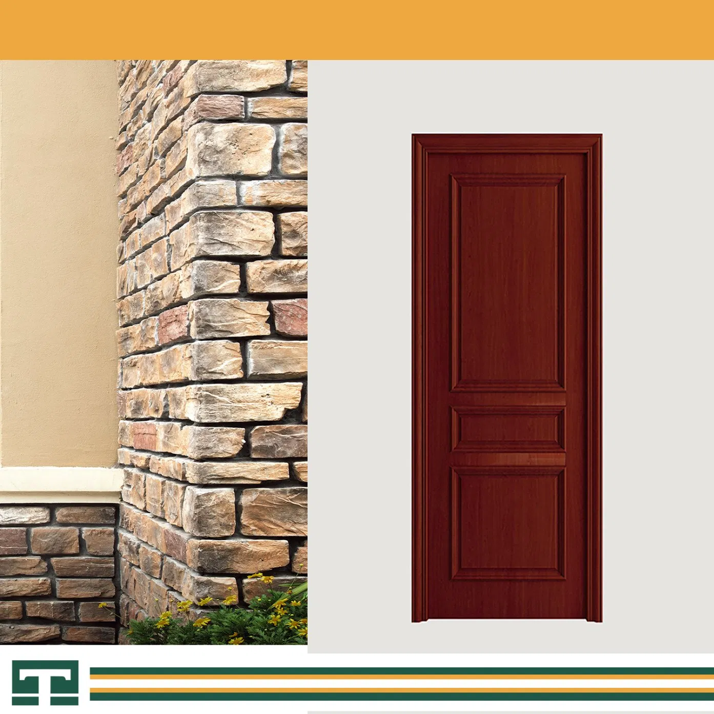 Modern Interior Room Main High Quality Wooden Double Leaf Solid Wood Security WPC PVC Soundproof Sliding Entry Carbon Crystal Waterproof Fire Rated House Door