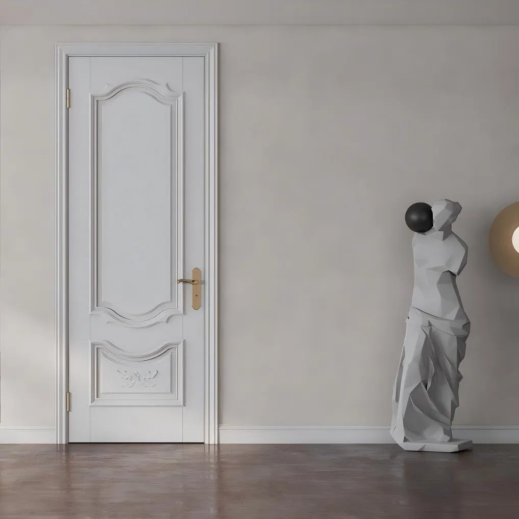 High-Quality PVC MDF Bedroom Wood Wooden Interior Acoustic Hotel Office Door for Soundproof Waterproof