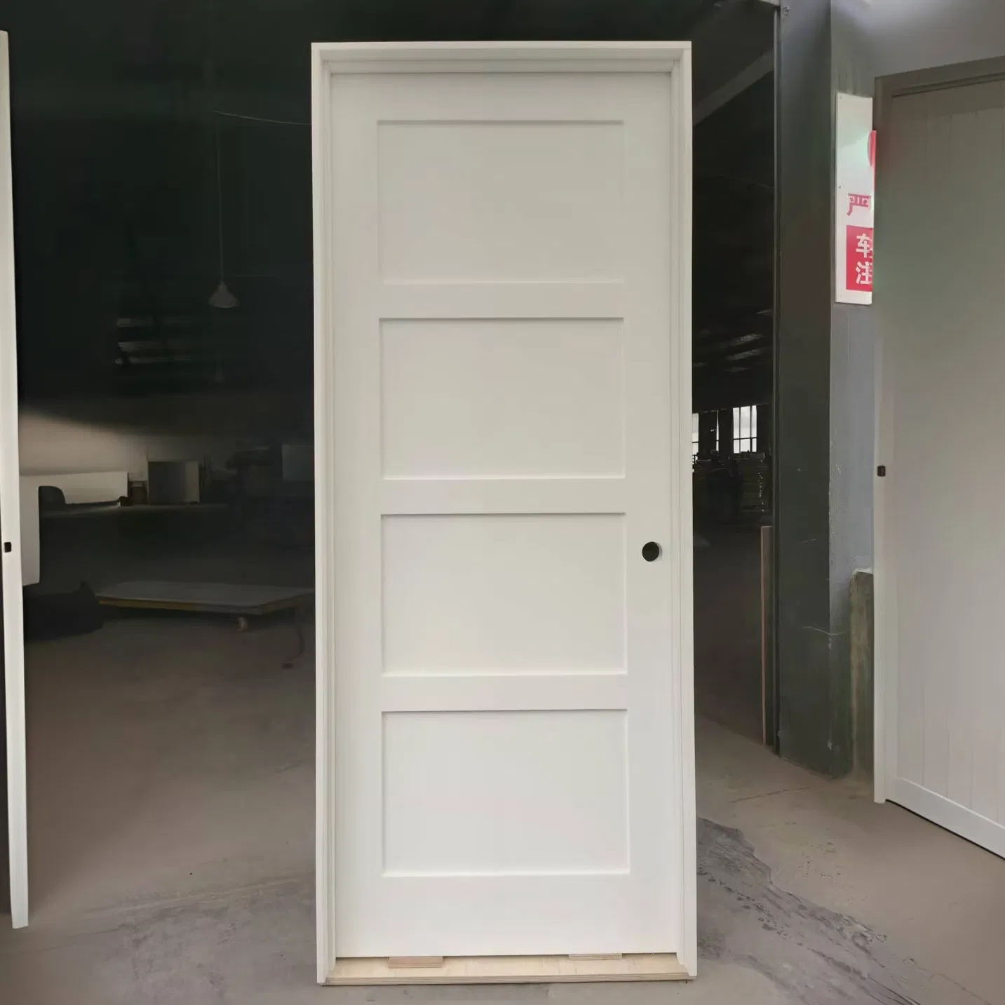 Solid Core MDF Interior 30X80 White Primed Prehung Shaker Door for Apartments