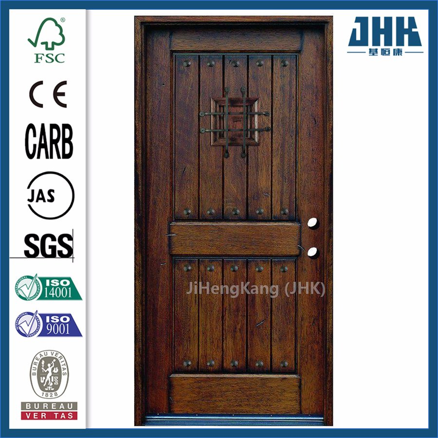 Jhk Single Panel Antique Interior Solid Wood Carved Door