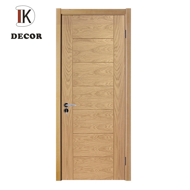 Mahogany Solid Veneer Internal Composite Wooden Swing Door for Room