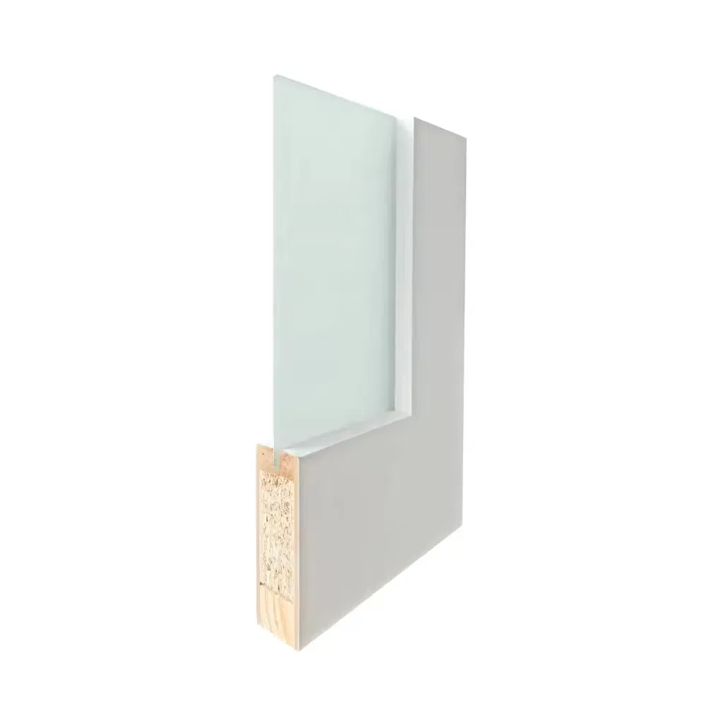 3 Lite White Primed Solid Wood MDF Interior Bifold Glass Doors