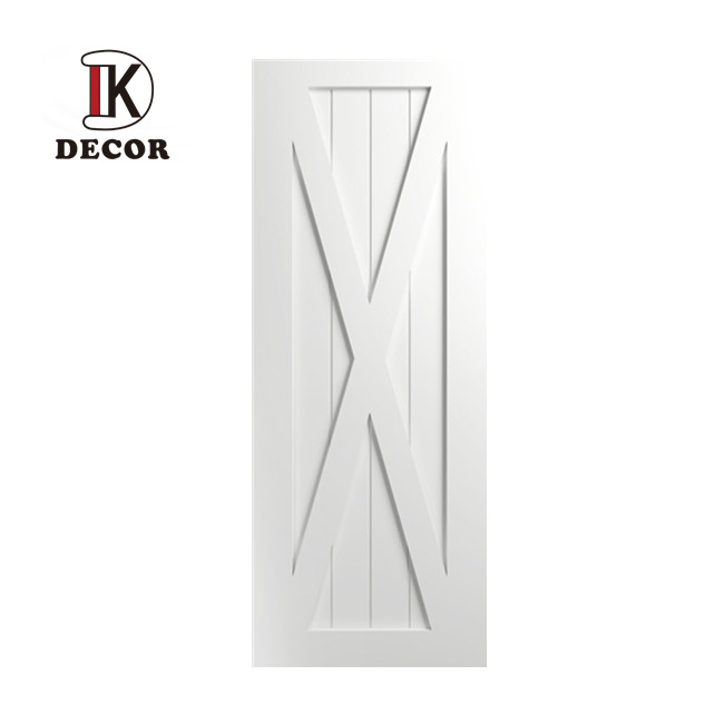 White Primed Internal Premium Pine Wood Sliding Solid Barn Door for House