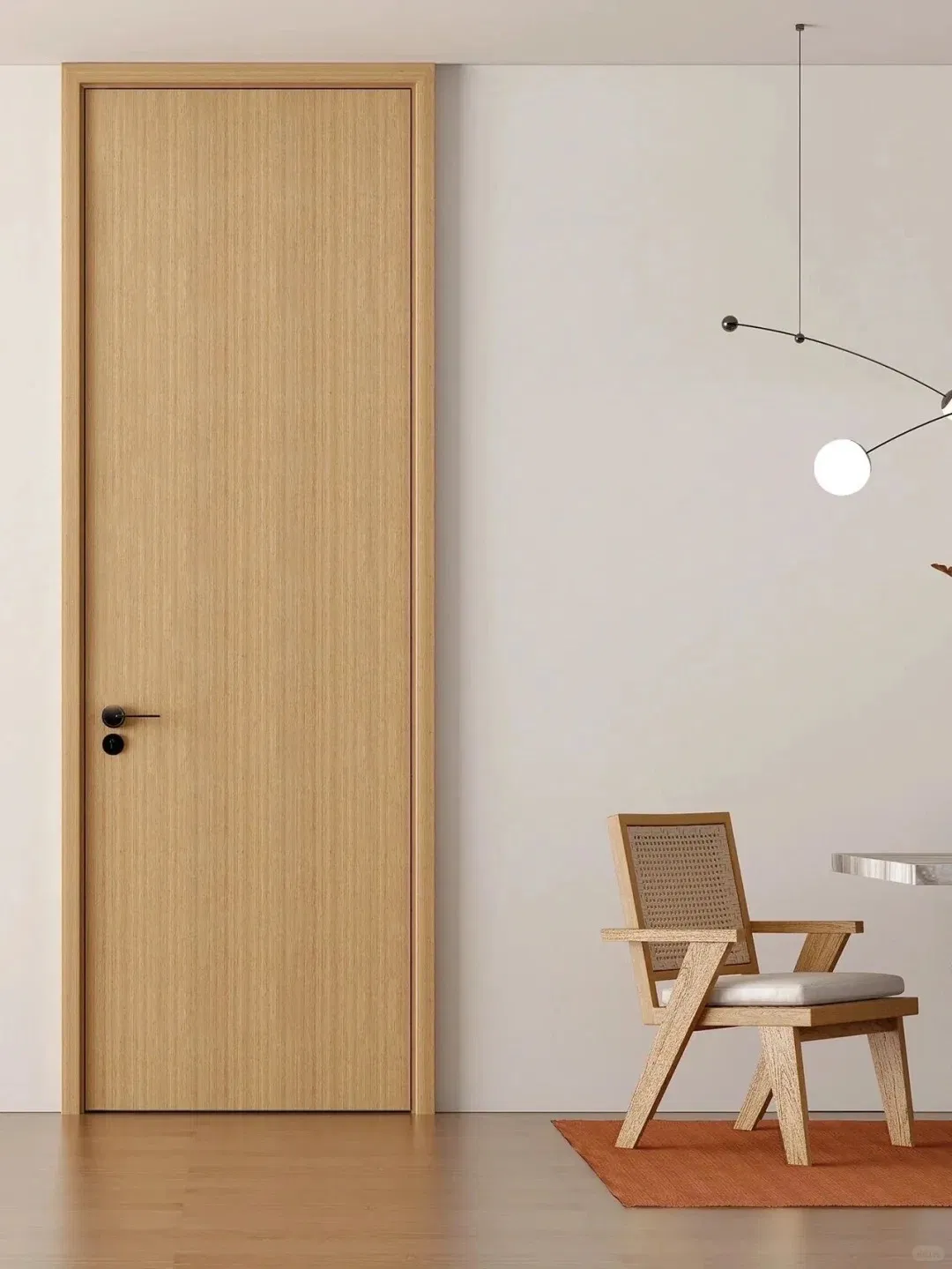 Modern MDF Laminated Exterior White Primed Wood Internal MDF Interior Door