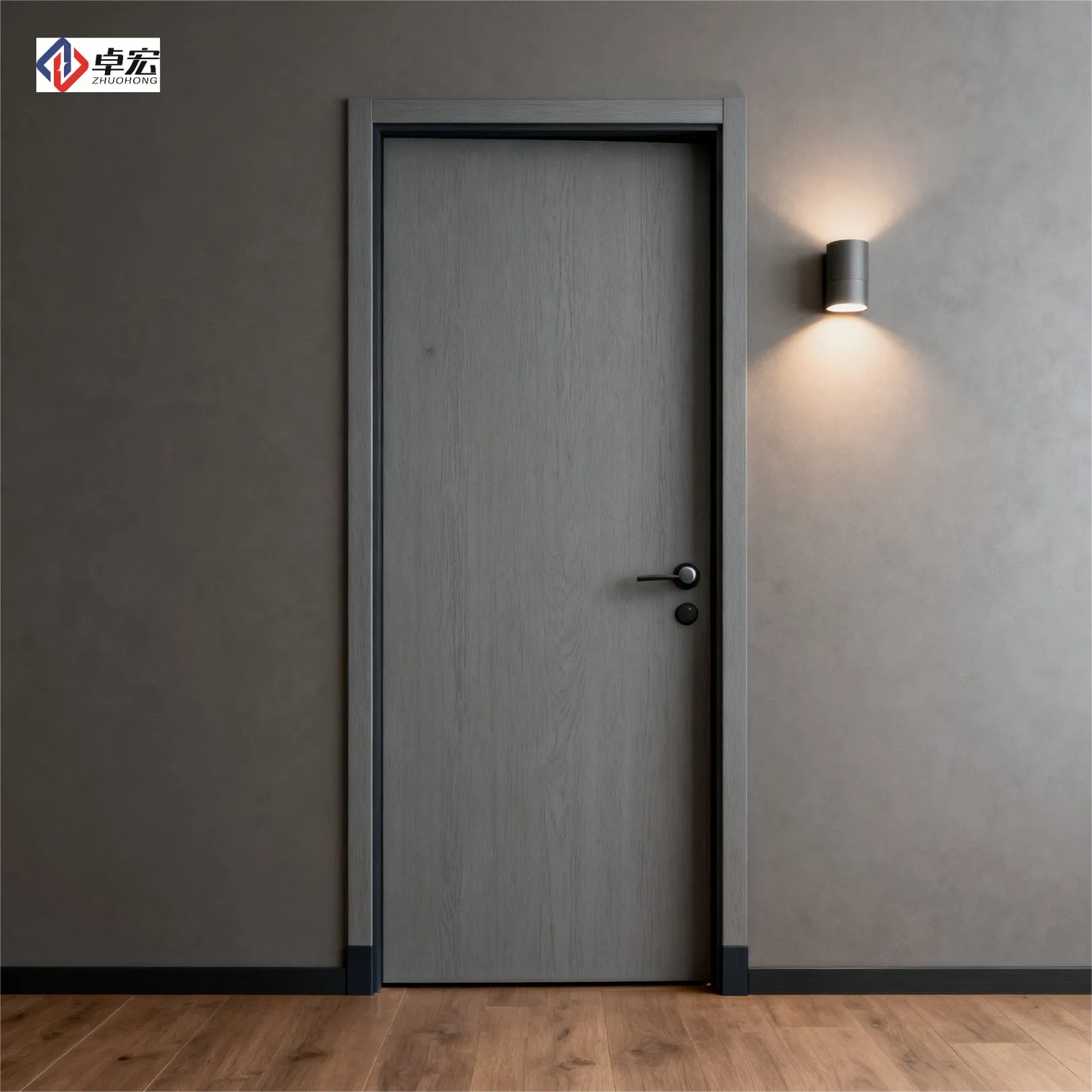 90-Minute Fire-Rated Wooden Door for Hotel Guest Rooms with Soundproofing