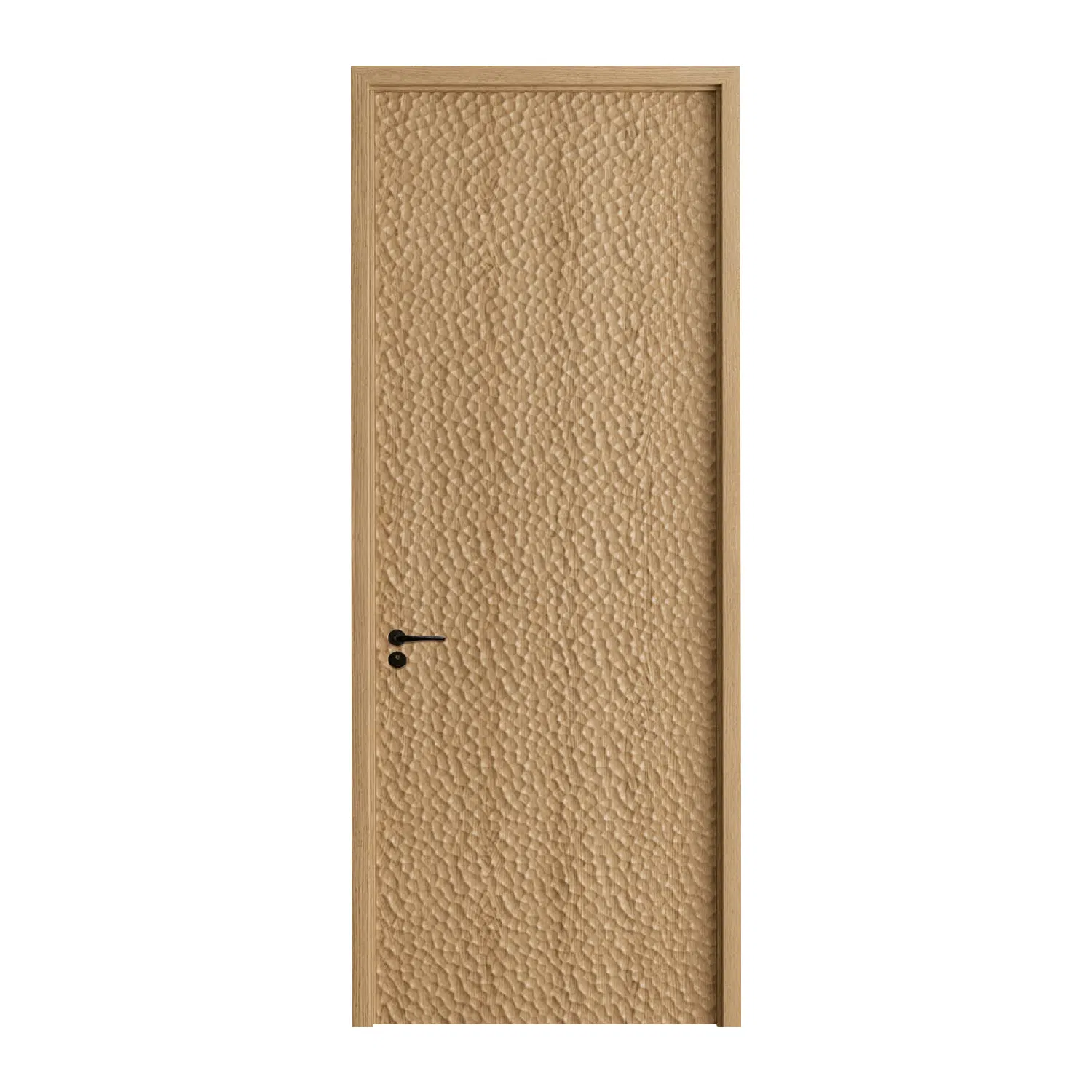 China Hotel Door Composite Wood Grain Indoor Stylish PVC Wooden Security Door Customized Modern Bedroom Wooden Door Interior Room Door