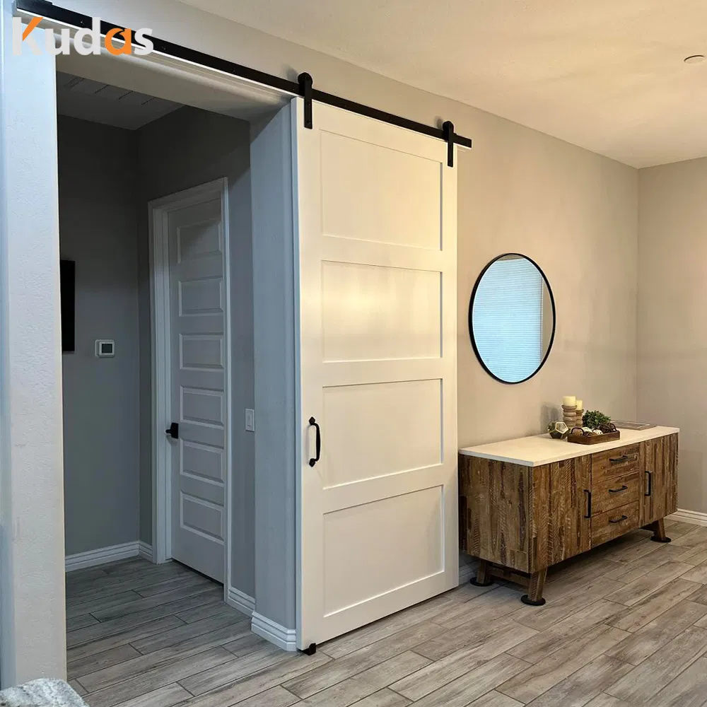 House Interior Hardware Wooden Sliding Shaker Barn Door with Hardware