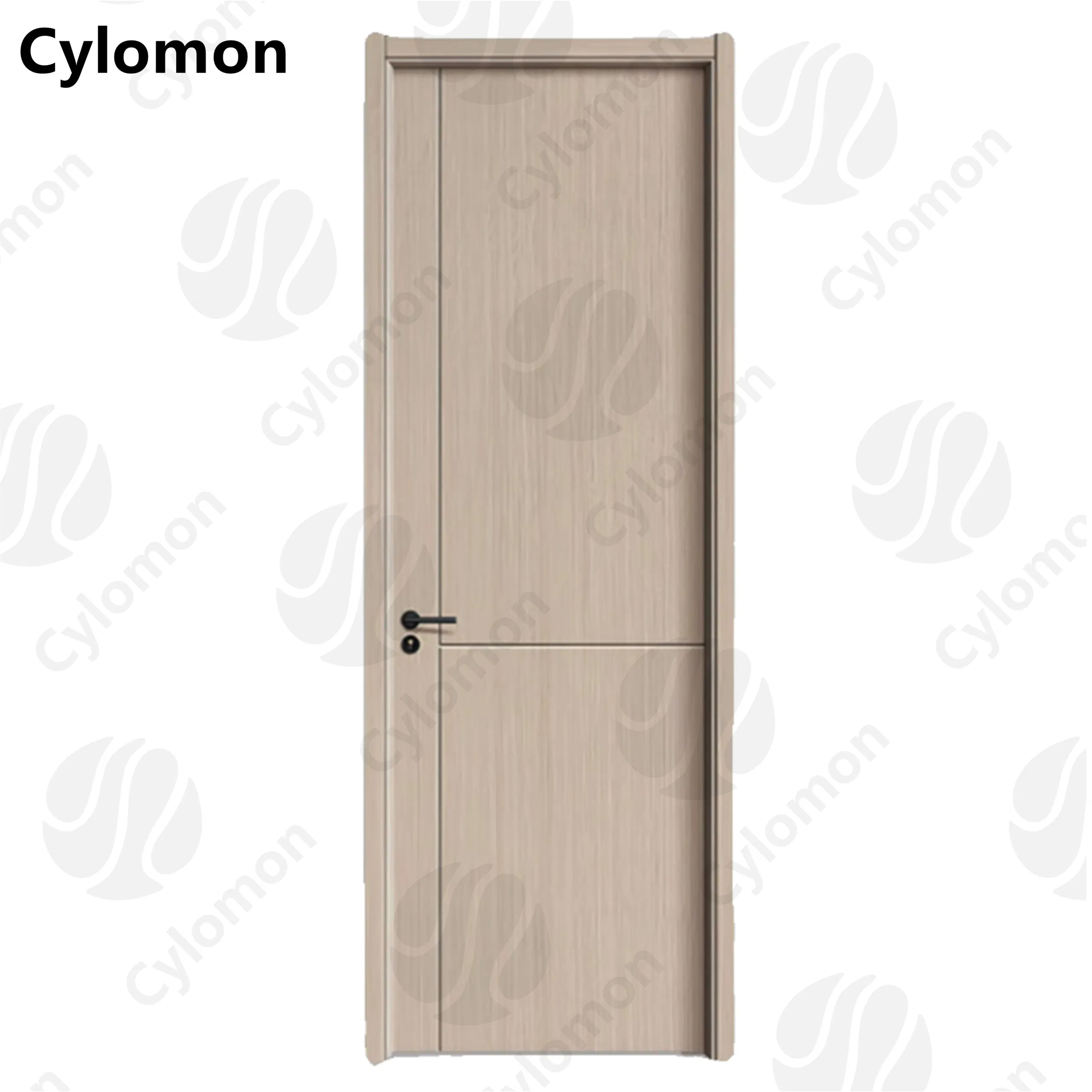 White Primed Prehung Solid Core 3 Panel Interior Wooden MDF Panel Shaker Door