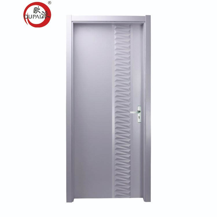 32 in. X 80 in. White Bedroom Shaker Door 2-Panel MDF Core Primed Interior Door Slab