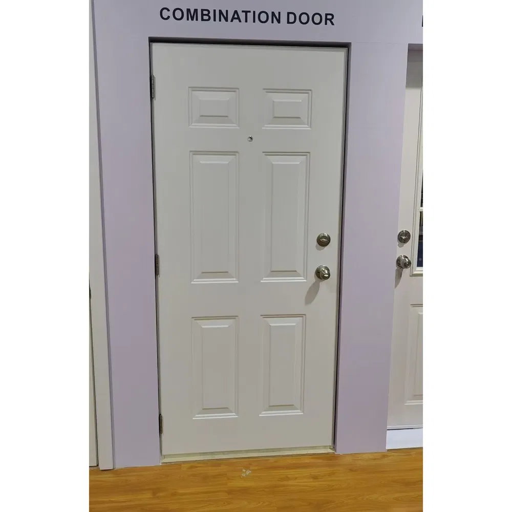 Excellent Smoke and Smoke Barrier Fire-Rated Anti-Theft Wooden Door for Business