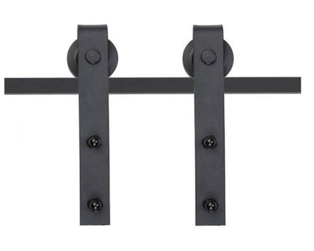 High Quality Black Hoone Sliding Barn Door Hardware Kit 6.6FT for Wood Barn Doors