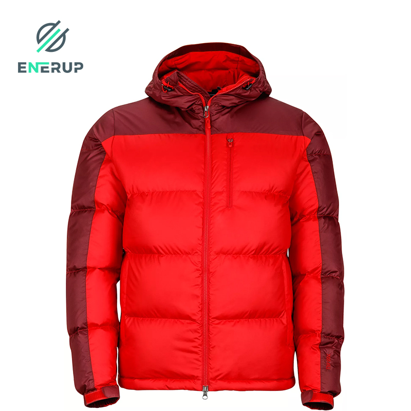 Enerup Hot Sale Hooded Thick Windproof Puffer Down Jacket Winter Coat