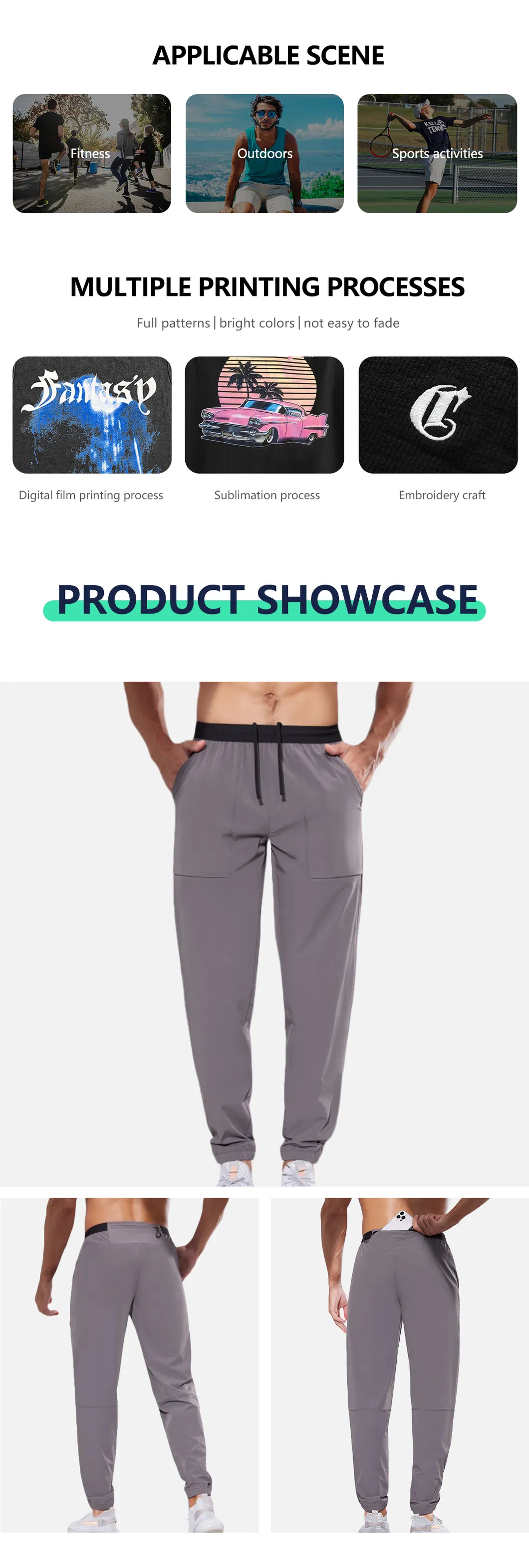 Men's Gym Wear Sports Trousers 2