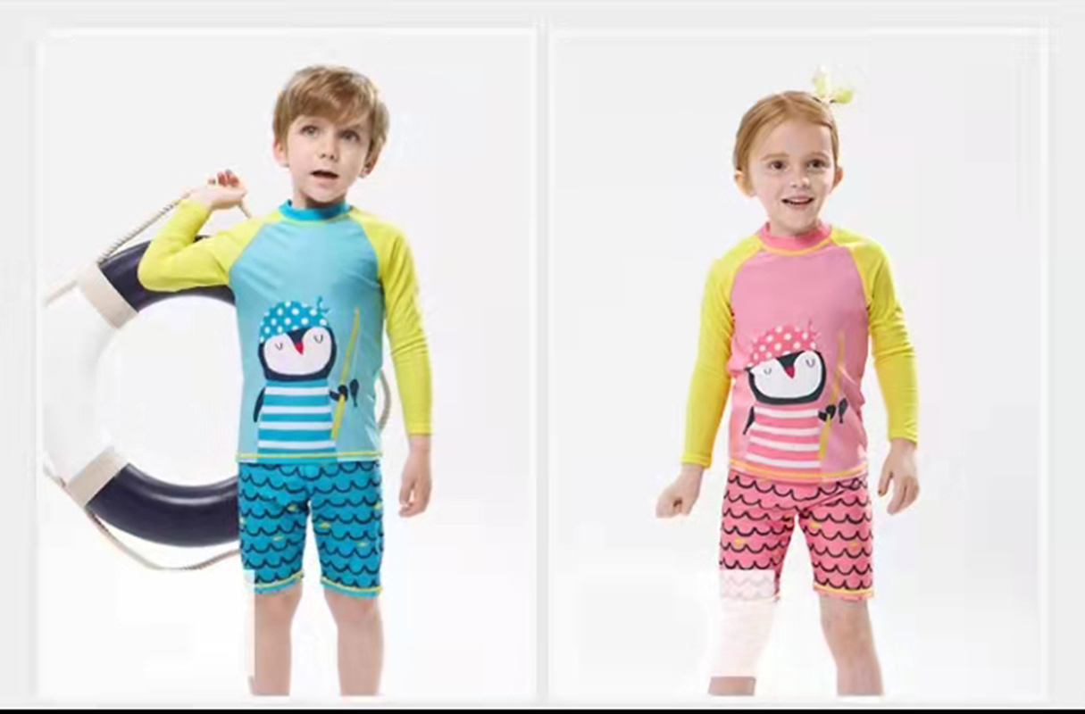 New Arrival Kids Long Sleeve Rash Guard, High Quality Sun Protection Shirts, Swimwear, Outdoor Suit, Sport Wear for Boys and Girls