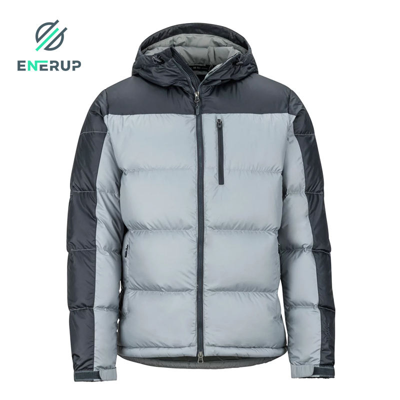 Enerup Hot Sale Hooded Thick Windproof Puffer Down Jacket Winter Coat