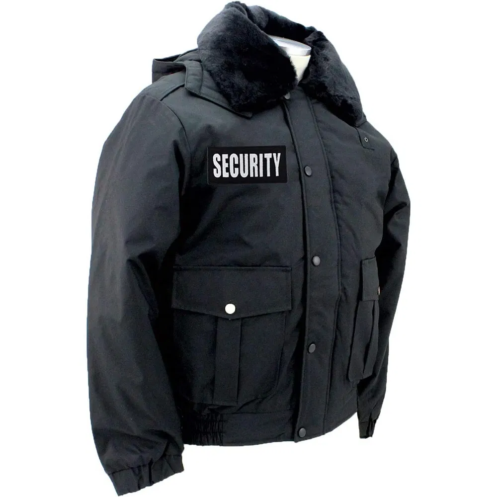 OEM/ODM 100% Nylon Oxford Insulated Duty Outerwear Solutions All-Season Security Bomber Jacket