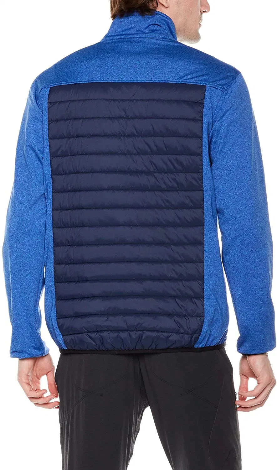 Men′ S Insulated Hybrid Hiking Jacket, Lightweight Thermal Running Jacket Quilted Outerwear Jacket