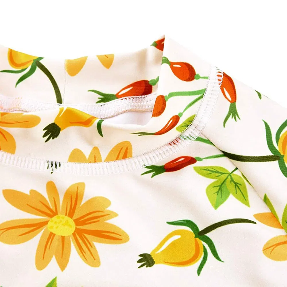 Girls Two Pieces Set Upf 50+ UV Protective Swimwear Beach Bathing Suit