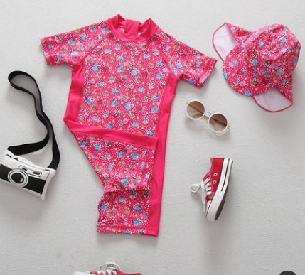 Swimsuit for Girls Long Sleeve Children's Swimwear UV Protection Summer Swimsuit Bathing Suit Kids Baby Toddler Beachwear