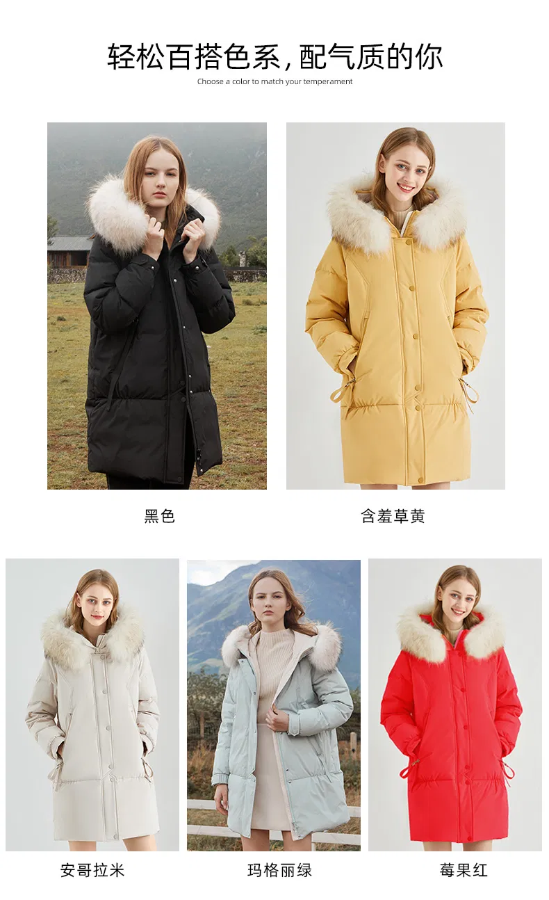 Waterproof Insulated Winter Down Jacket, Long Coat Women for Winter