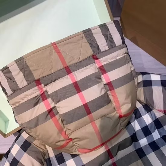 Designers Plaid Hooded Down Jacket Thermal Designer Jacket Zipper Black North Jacket Sleeves Detachable Vest Letters Winter Skiing Couple Burberyity Jacket