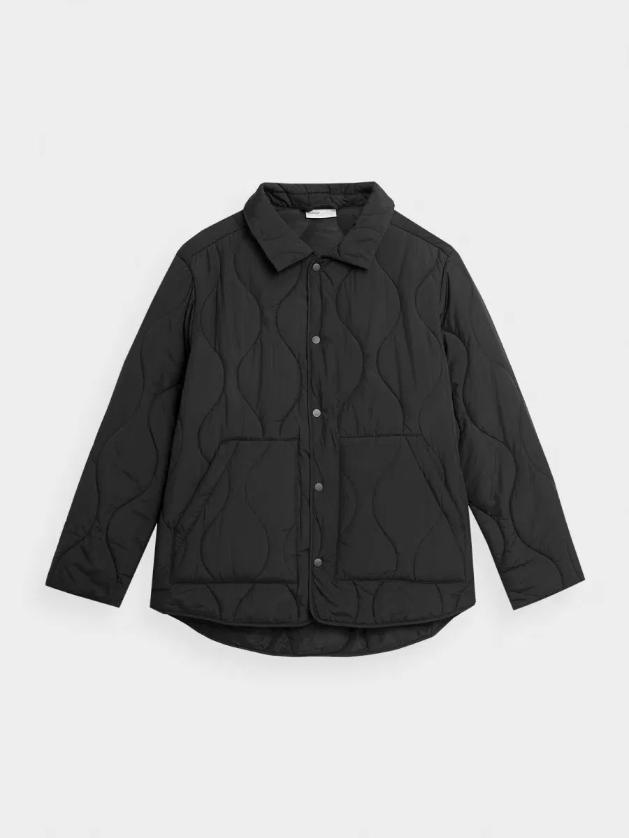 OEM Wholesale Factory Casual Water Resistant Padded Puffer Fake Down Warm Winter Quilting Jacket for Woman