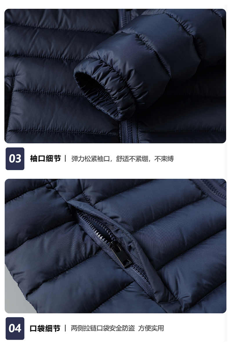 Wholesale Slim-Fitting Lightweight Warm Down Jacket Coat for Men Winter Clothes