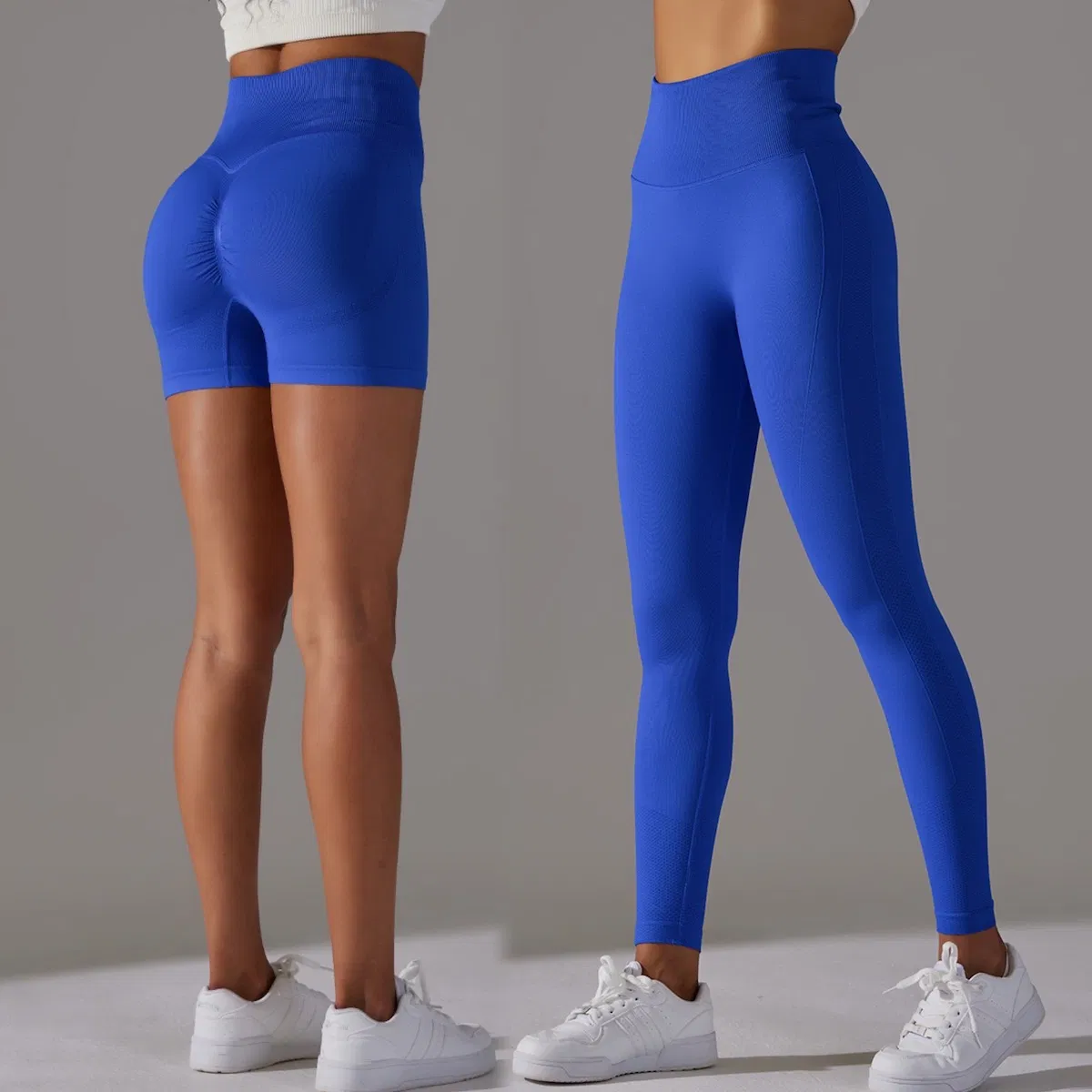 Amazon Hot-Sale Essential High Waisted Seamless Peach Lift Shorts and Leggings with Contour, Custom Ladies Activewear Exercise Tight Trousers Running Yoga Pants