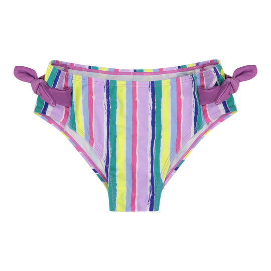 Girls Striped Rashguard and Bottom UV Protection Swimwear Swimset