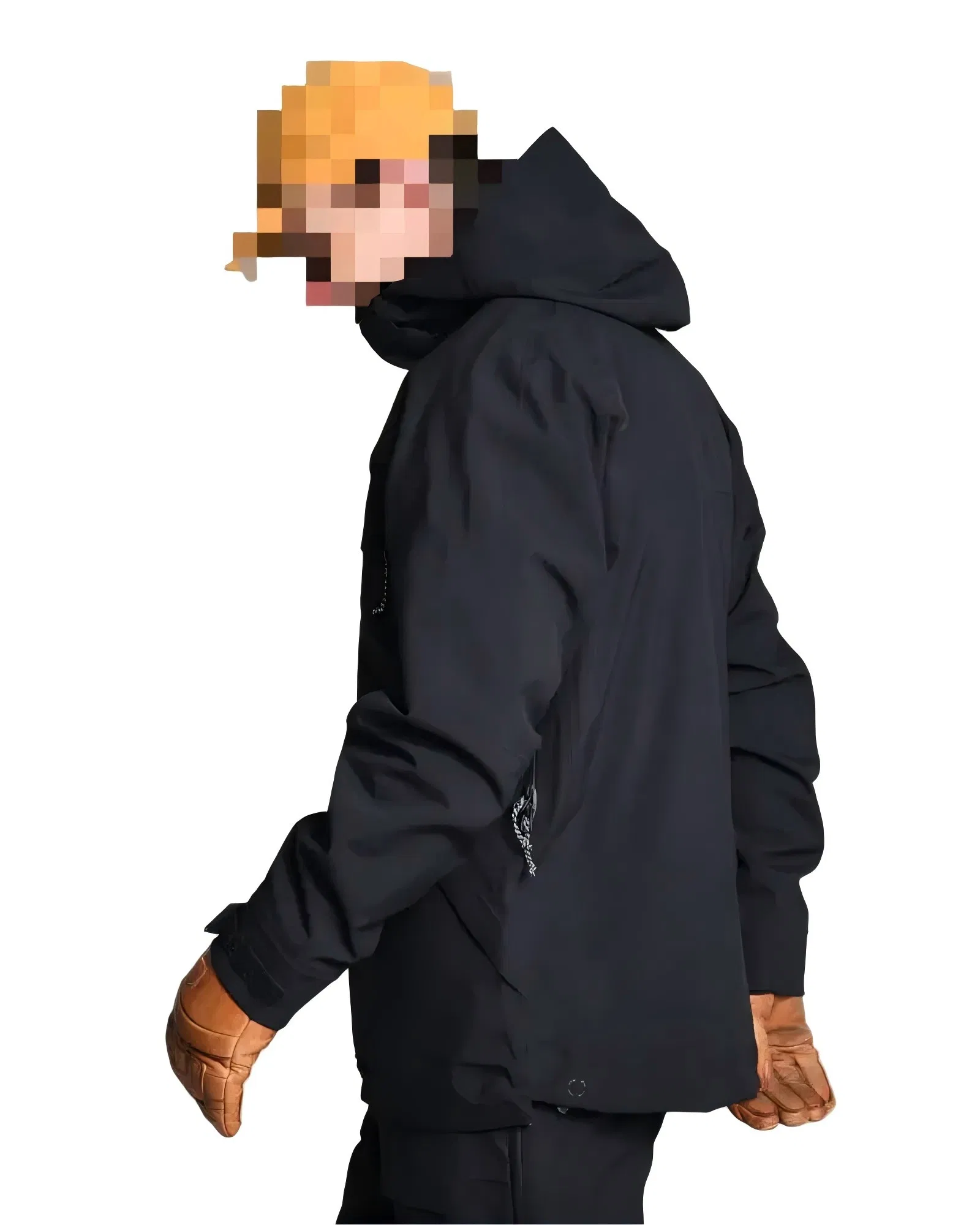 Conmr Men's Insulated Ski Jacket with Hood Waterproof Breathable Snowboarding Outerwear