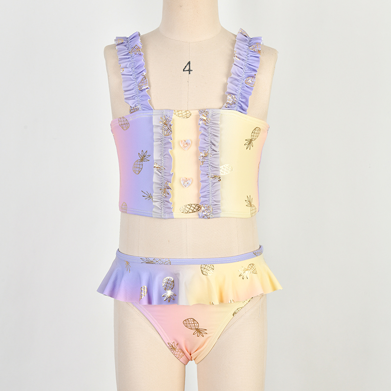 Shoulder Strap Ecofriendly Beachwear Children Bathing Suit Kids UV Protection Swimwear