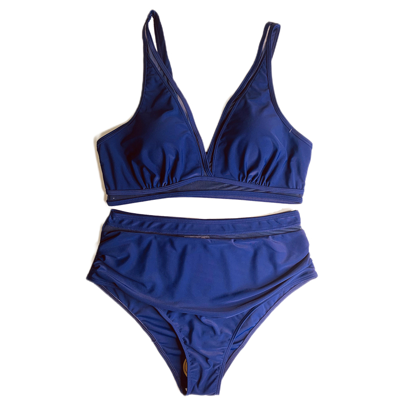 Ladies Women Bikini Two Piece Polyester Swimwear Bikini Set for Women Two Piece Swimsuits