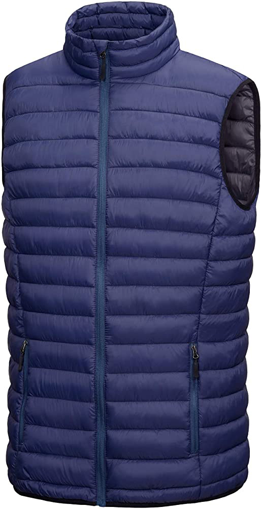 Men′s Lightweight Warm Puffer Vest Thermal Winter Sleeveless Jacket with Recycled Insulation